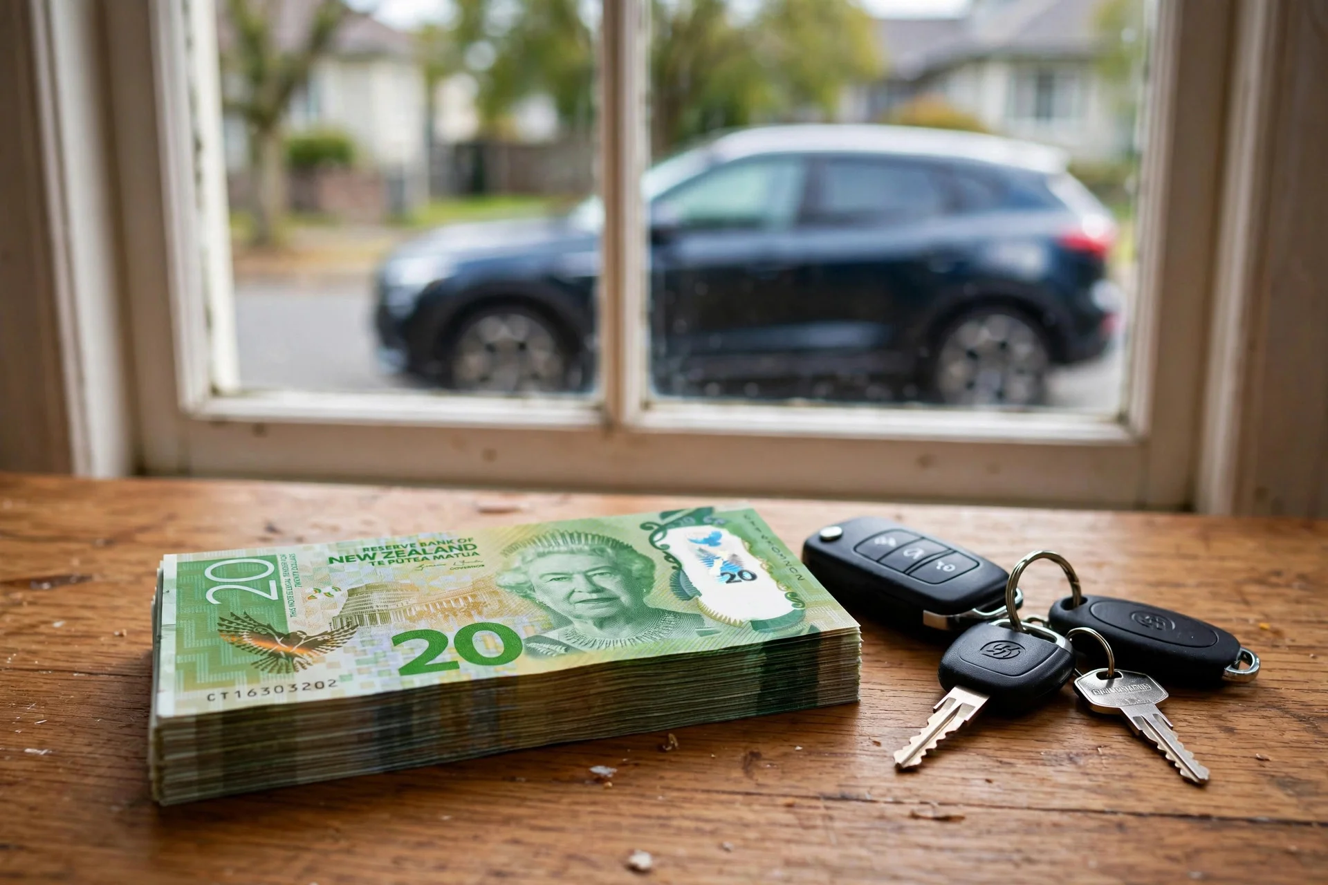 Car Removal Awatoto: Cash for Cars, Free Local Pickup 2 Cash for cars Awatoto - cash and car keys on desk
