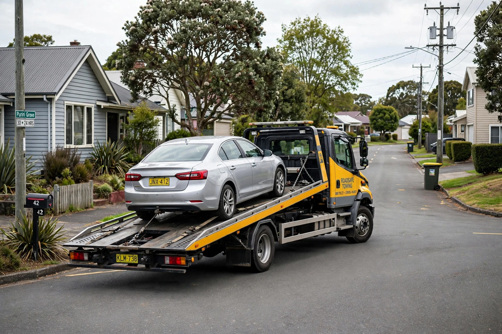 Car Removal Taradale: Cash for Cars, Free Pickup 3 Car removal service Taradale - tow truck loading a sedan